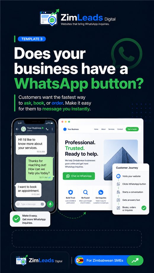 Does your business have a WhatsApp button